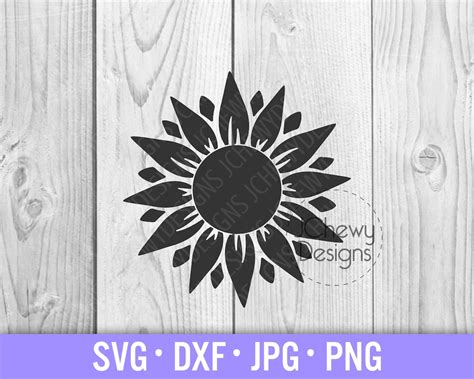 Sunflower SVG Sunflower Monogram Svg Flower Svg - Etsy