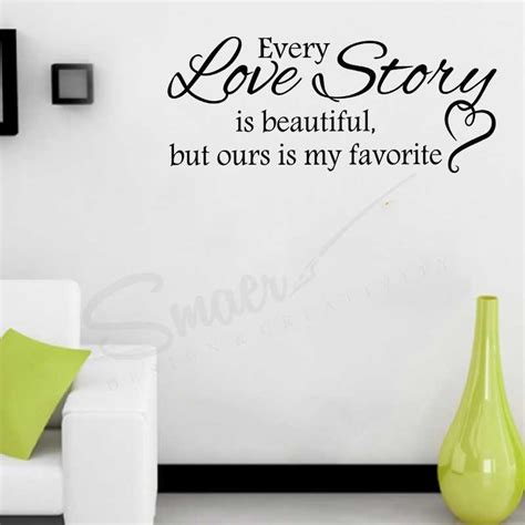 Sticker Love Story Sticker De Perete Citat Despre Dragoste