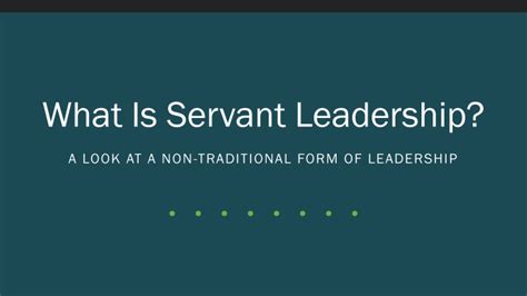 All About Others: Servant Leadership in the Modern Workplace