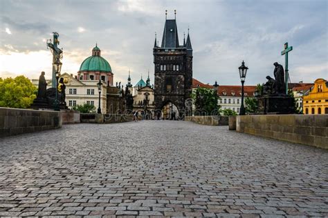 Old Town Bridge Tower In Charles Bridge Prague Czech Republic