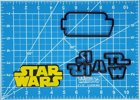 3d File Star Wars Logo Multipiece Fondant Cookie Cutter Set Multiple