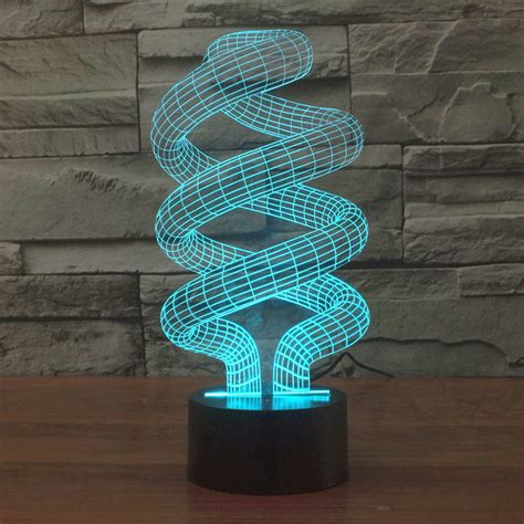 Realistic Energy Saving Bulb Sculpture 3d Optical Illusion Lamp — 3d Optical Lamp