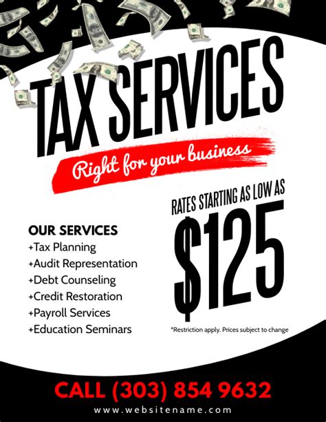 Tax Services Flyer Template Postermywall