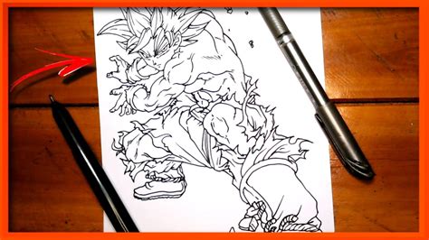 Como Desenhar O Goku Instinto Superior Passo A Passo How To Draw