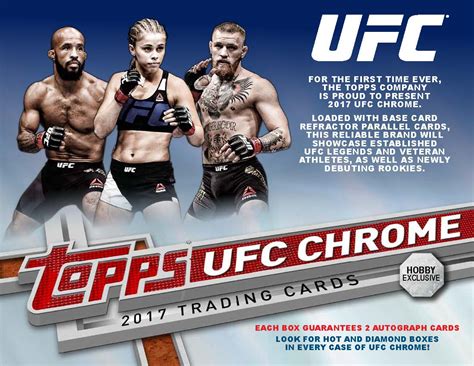 2017 Topps Ufc Chrome Trading Cards New To The Ufc Portfolio