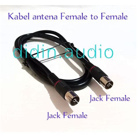 Jual Sambungan Kabel Antena Tv Female To Female Meter Shopee Indonesia