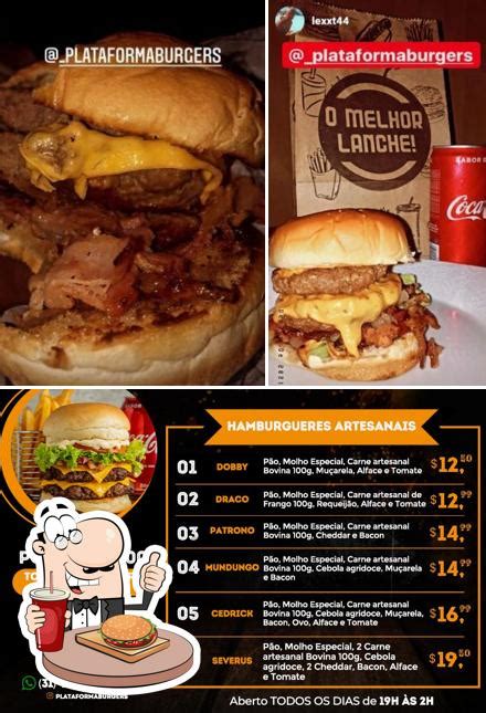 Hamburguer No Barreiro Plataforma Burgers Belo Horizonte Menu Do