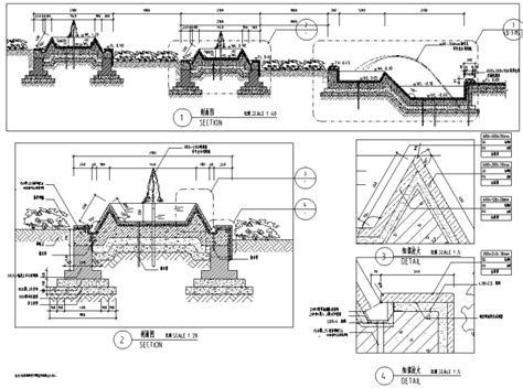园林景观小品特色水景cad设计详图 园林景观节点详图 筑龙园林景观论坛