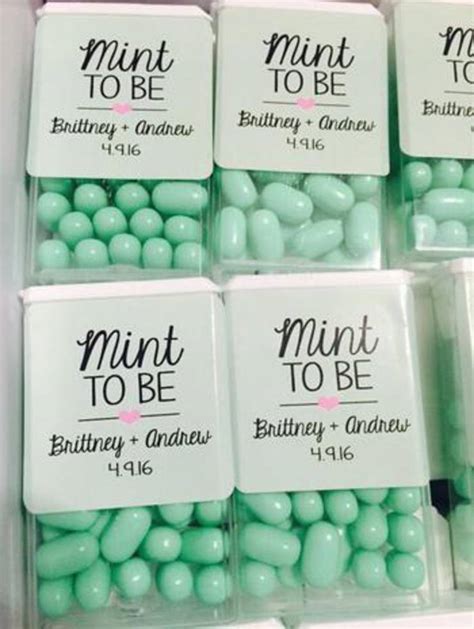 Mint To Be Wedding Favors