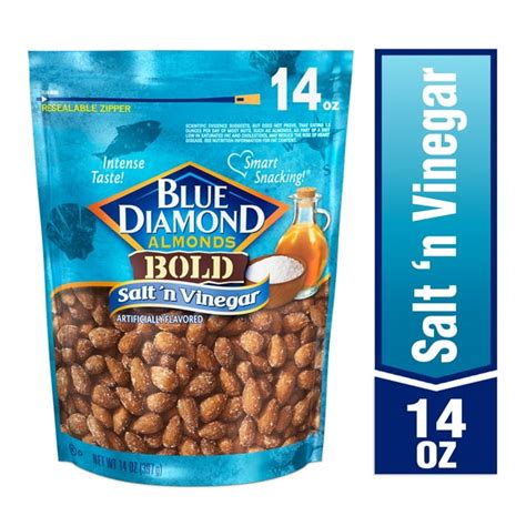 Blue Diamond Almonds Bold Salt N Vinegar Light Vin Mix Snack Nuts Perfect For On The Go 14