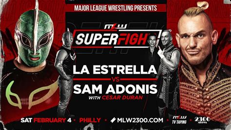 MLW SuperFight 2023 La Estrella se medirá a Sam Adonis Solowrestling