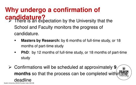 Ppt Preparing For Confirmation Of Candidature Powerpoint Presentation