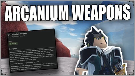 ARCANIUM WEAPONS Arcane Odyssey YouTube