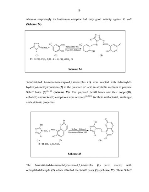 Synthesis Of Metal Based Biologically Active Derivatives Of Triazole Pdf