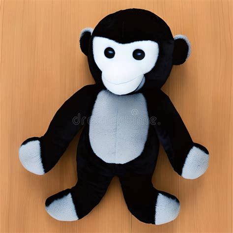 Brown Monkey Cute Plush Toy Mascot Ai Generated Generative Ai Cgi