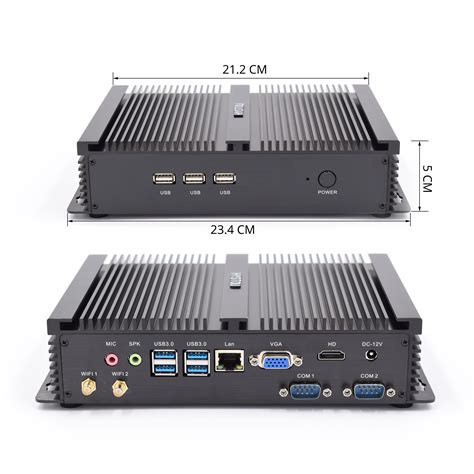 X86 Single Board Computer I5 7200U Mini PC With 2RS232 Port 1LAN