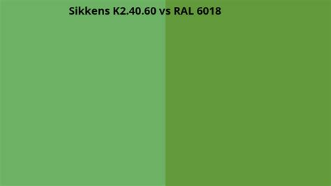 Sikkens K2 40 60 Omzetten Naar Ral 6018 Ral Kleuren