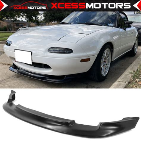 Fits Mazda Miata Mx Na Mk Pu Front Bumper Lip Spoiler Gv Style