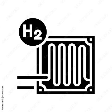 fuel cells hydrogen glyph icon vector. fuel cells hydrogen sign ...