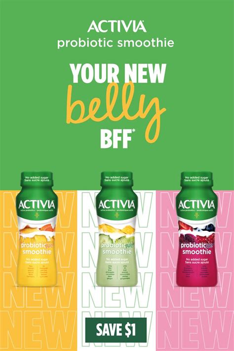 1 Off Activia Smoothie Meet Your New Smoothie BFF Activia Yogurt