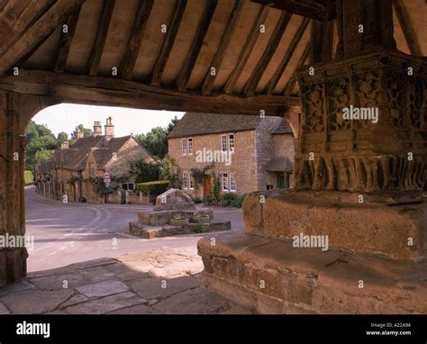 Traditional Marketplace Building And Monument Castle Combe Wiltshire