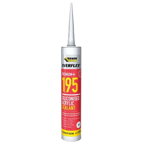 Everbuild Everflex 195 Siliconised Acrylic Sealant White 300ml ERoofing