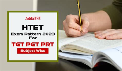 HTET Exam Pattern 2023 For TGT PGT PRT Subject Wise