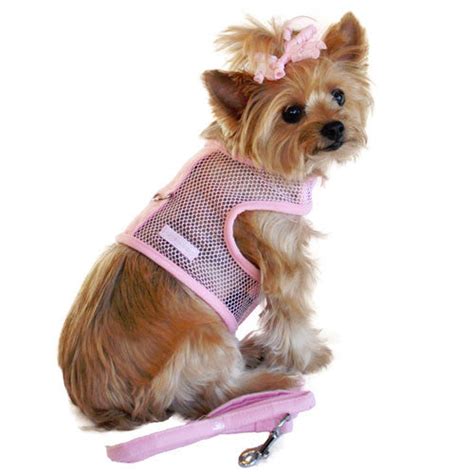 Doggie Design Cool Netted Mesh Dog Harness — Pink Fetch