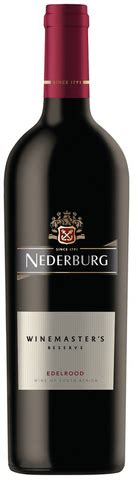 Nederburg Wine Master Edelrood Ml Biltongandboerewors