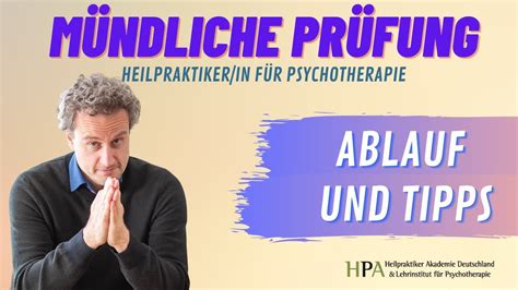 M Ndliche Pr Fung Ablauf Und Tipps Heilpraktiker F R Psychotherapie