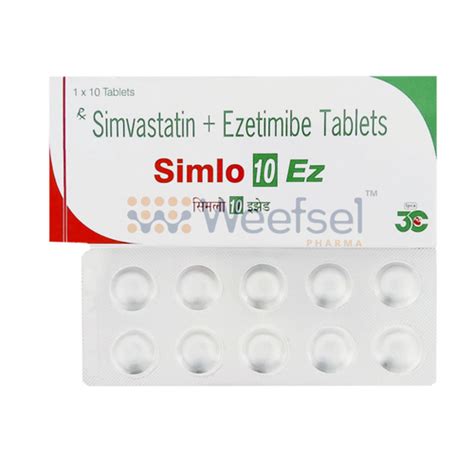 Simvastatin And Ezetimibe Tablets At Best Price In Surat Weefsel Pharma