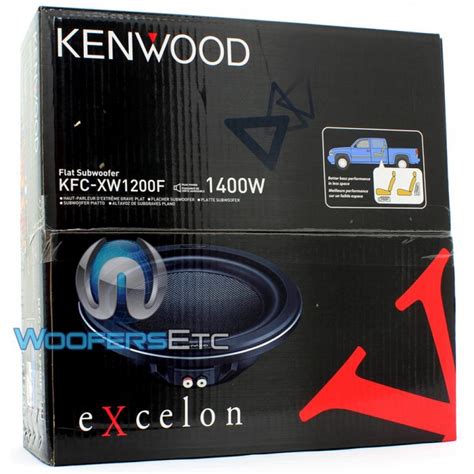 KFC XW1200F Kenwood 12 1400 Watt Slim Mount EXcelon Subwoofer