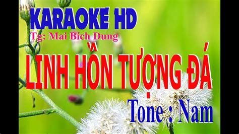 Karaoke Linh Hồn Tượng Đá Nhạc sống Xuân Anh Tone Nam YouTube