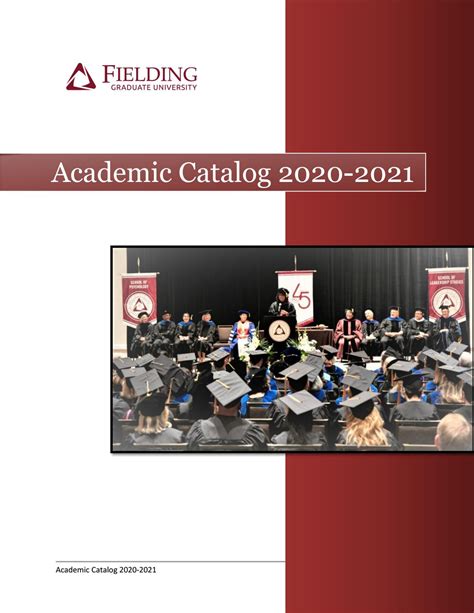 Fielding Graduate University Academic Catalog 2020-2021 [Archived] by ...