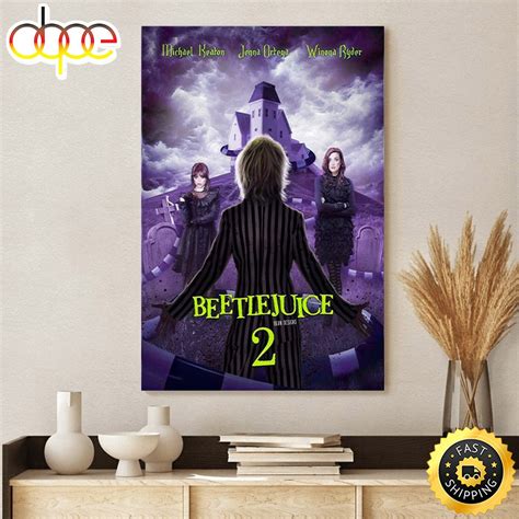 Beetlejuice 2 Michael Keaton Jenna Ortega Winona Ryder Movie Poster ...