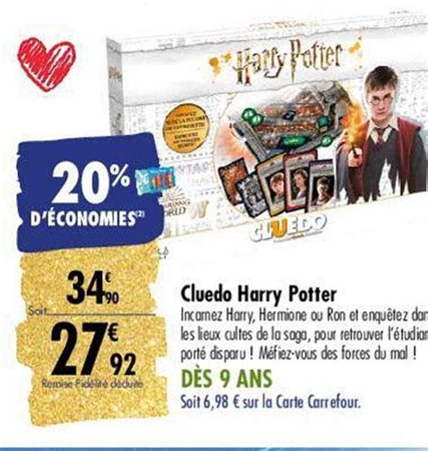 Promo Cluedo Harry Potter Chez Carrefour Icatalogue Fr