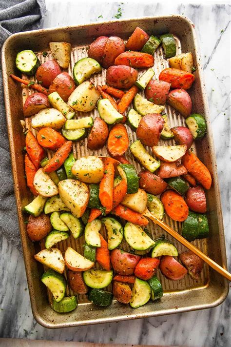 Roasted Potatoes and Carrots | Diethood