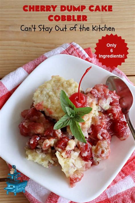 Cherry Dump Cake Cobbler Can T Stay Out Of The Kitchen