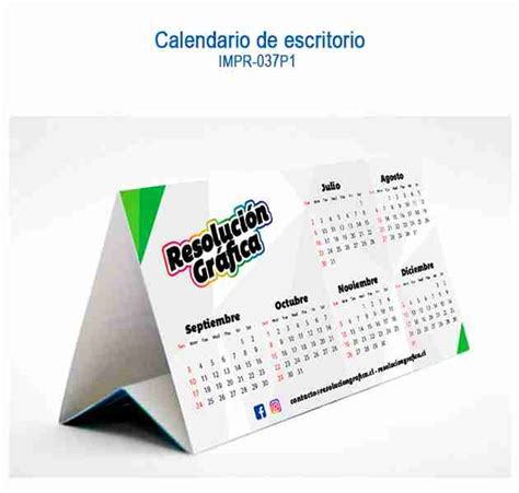 Calendario de escritorio Publimarkca Artículos Promocionales