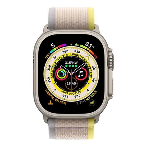 Apple Watch Ultra GPS Cellular 49MM Titânio Amarelo Bege S M Ligatu