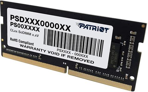 Memoria Patriot Signature Line Sodimm Ddr Gb Mhz