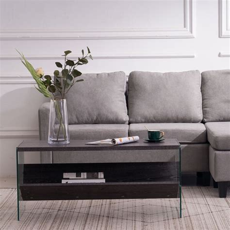 Latitude Run Table Basse Avec Rangement De Style Tra Neau Wayfair Canada