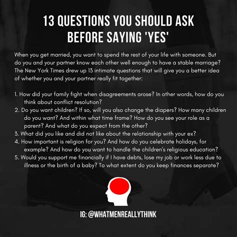 13 Questions You Should Ask Before Getting Married 1 Intimate Questions This Or That