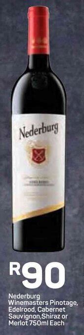 Nederburg Winemasters Pinotage Edelrood Cabernet Sauvignon Shiraz Or