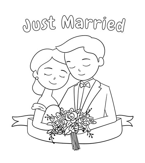 Printable Wedding Coloring Book