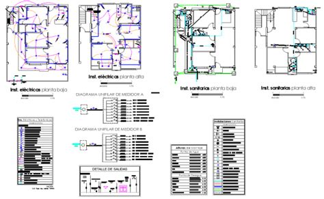 Electrical house plan detail dwg file - Cadbull