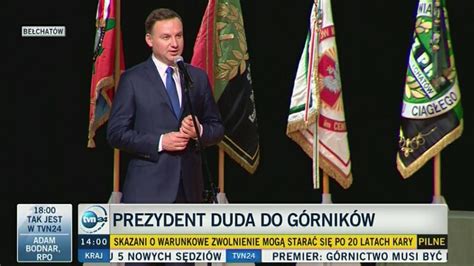 Prezydent Duda Górnictwo trzeba rozwijać i będzie nam potrzebne przez