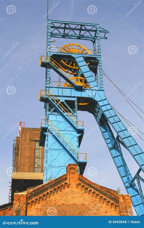 Old coal mine shaft stock photo. Image of poland, structure - 6043848