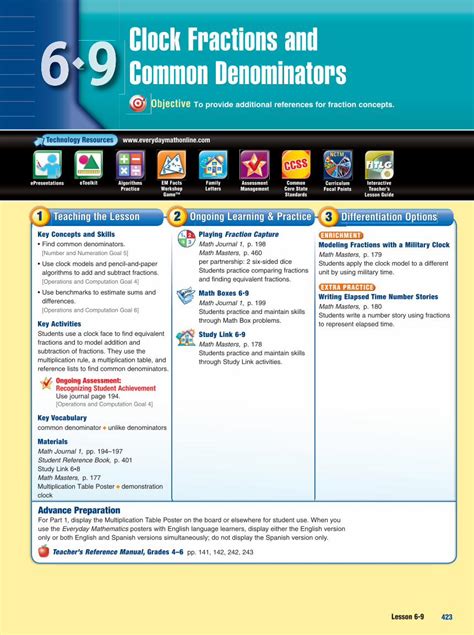 Pdf Clock Fractions And Common Denominators A Clock Face To Add And