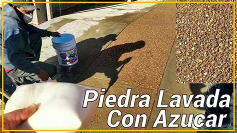 Banqueta Piedra Lavada Con Az Car Youtube